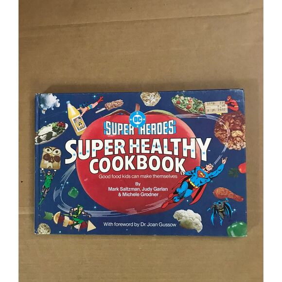 DC Super Heroes Super Healthy Cookbook Publisher Misprint Anomaly Vintage Gift - Picture 1 of 13